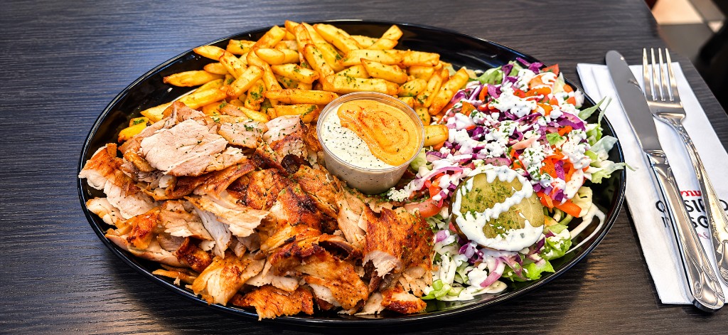 Assiette kebab sauce kebab torcy