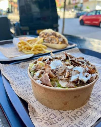 Bowl frites viande kebab torcy